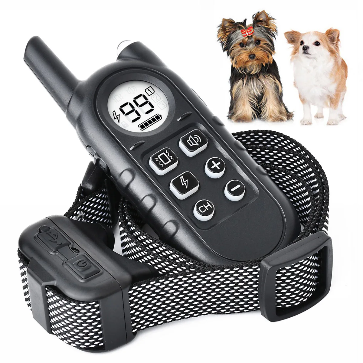 Electric Dog Collar with Remote, IPX7 Waterproof Rechargeable 1300ft Dog Training Collar for 10-120lbs Small Medium Large Dogs
Electric Dog Collar with Remote, IPX7 Waterproof Rechargeable 1300ft Dog Training Collar for 10-120lbs Small Medium Large Dogs