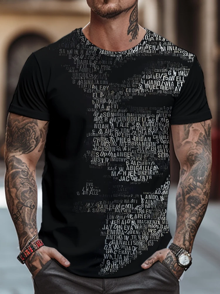 Fashion trend letter Human face 3D printing T -shirt street cool men's round neck T -shirt summer loose short -sleeved T -shirt
Fashion trend letter Human face 3D printing T -shirt street cool men's round neck T -shirt summer loose short -sleeved T -shirt