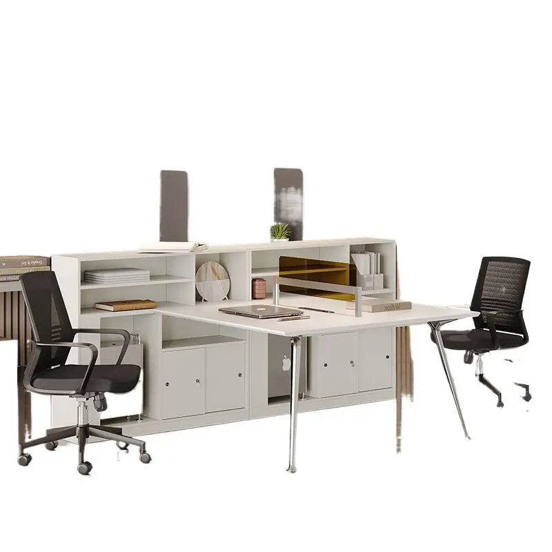 Staff office desk and chair combination, modern simplicity, double 46 screen, partition card seat
Staff office desk and chair combination, modern simplicity, double 46 screen, partition card seat