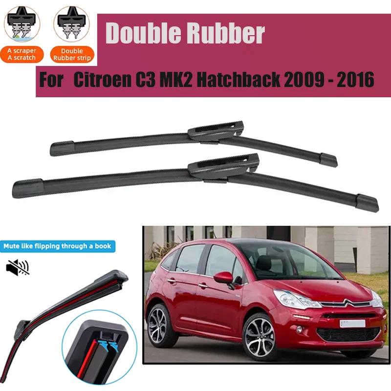 Wiper Front & Rear Wiper Blades Set For Citroen C3 MK2 Hatchback 2009 - 2016 Windshield Windscreen Window 26"+16"+12"
Wiper Front & Rear Wiper Blades Set For Citroen C3 MK2 Hatchback 2009 - 2016 Windshield Windscreen Window 26"+16"+12"