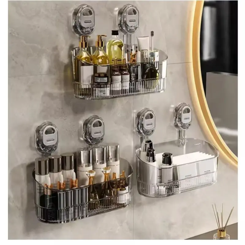 Suction Cup Bathroom Wall Shelf Organizer-No Drill Shower Storage for Cosmetics,Toiletries,Space Saving Bathroom Accessories
Suction Cup Bathroom Wall Shelf Organizer-No Drill Shower Storage for Cosmetics,Toiletries,Space Saving Bathroom Accessories