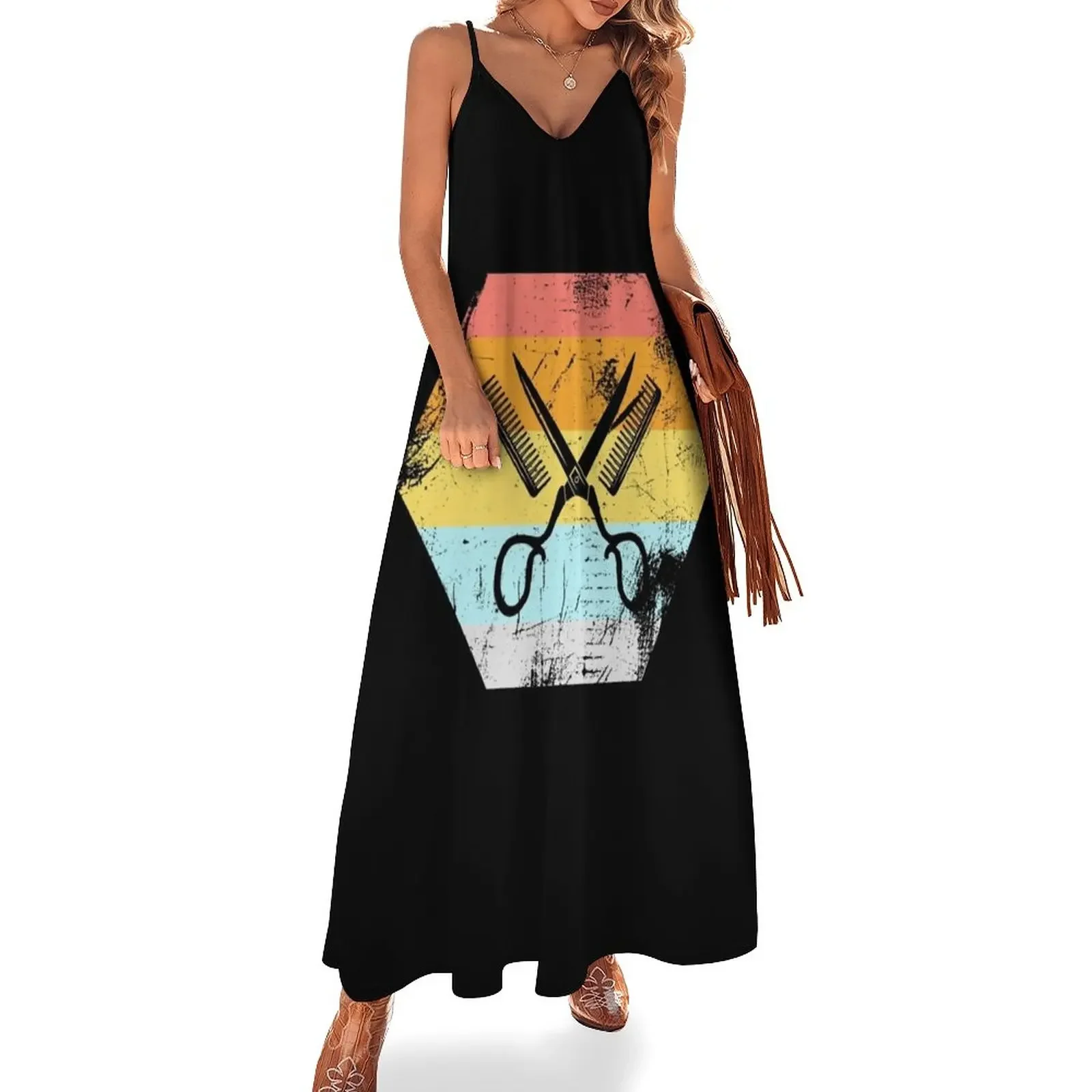 Scissors comb silhouette hairdresser Sleeveless Dress Dresses gala Long dresses Dress
Scissors comb silhouette hairdresser Sleeveless Dress Dresses gala Long dresses Dress