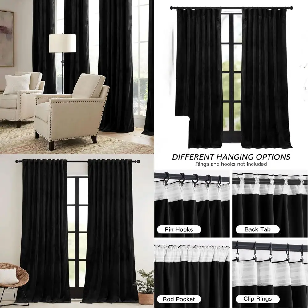 Плотные шторы с термоизоляцией, длина 108, комплект из 2 панелей для спален и гостиных, W52 x L108
Плотные шторы с термоизоляцией, длина 108, комплект из 2 панелей для спален и гостиных, W52 x L108