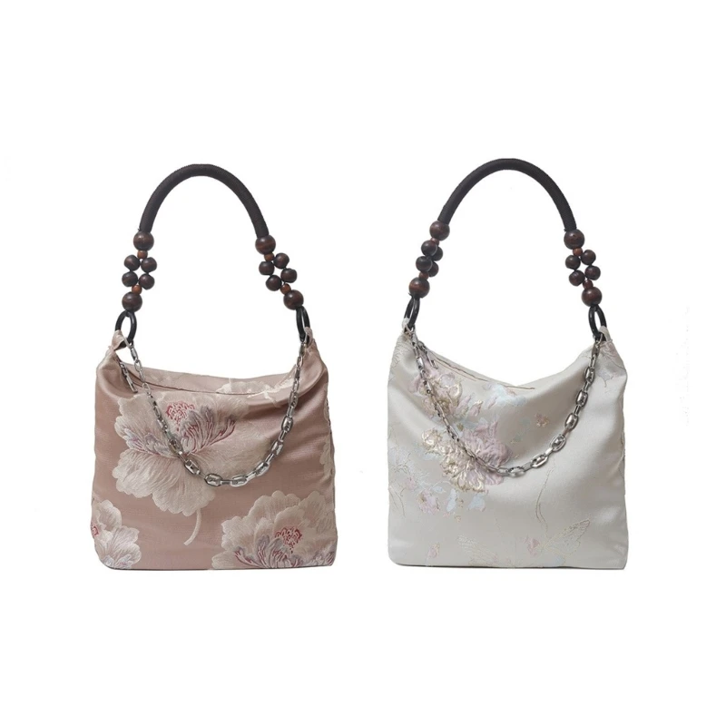 Fashionable Nylon Shoulder Bag with Delicate Embroidery Handbag Chinese Cultural Bucket Bags Underarm Purse
Fashionable Nylon Shoulder Bag with Delicate Embroidery Handbag Chinese Cultural Bucket Bags Underarm Purse