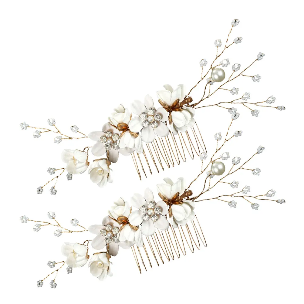 2Pcs Flower Hair Combs Rhinestone Bridal Wedding Headpiece Sparkly Elegant Hair Accessory for Brides Parties Prom Mother's Day
2Pcs Flower Hair Combs Rhinestone Bridal Wedding Headpiece Sparkly Elegant Hair Accessory for Brides Parties Prom Mother's Day