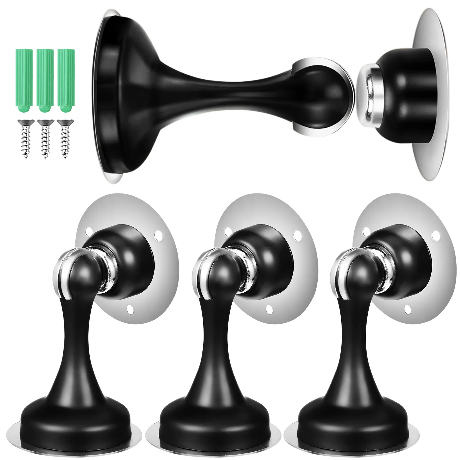 4 Pcs Door Wall Stopper Magnetic Holder Stainless Steel No Drilling Heavy Duty Bottom Bumper Silent Installation Home
4 Pcs Door Wall Stopper Magnetic Holder Stainless Steel No Drilling Heavy Duty Bottom Bumper Silent Installation Home