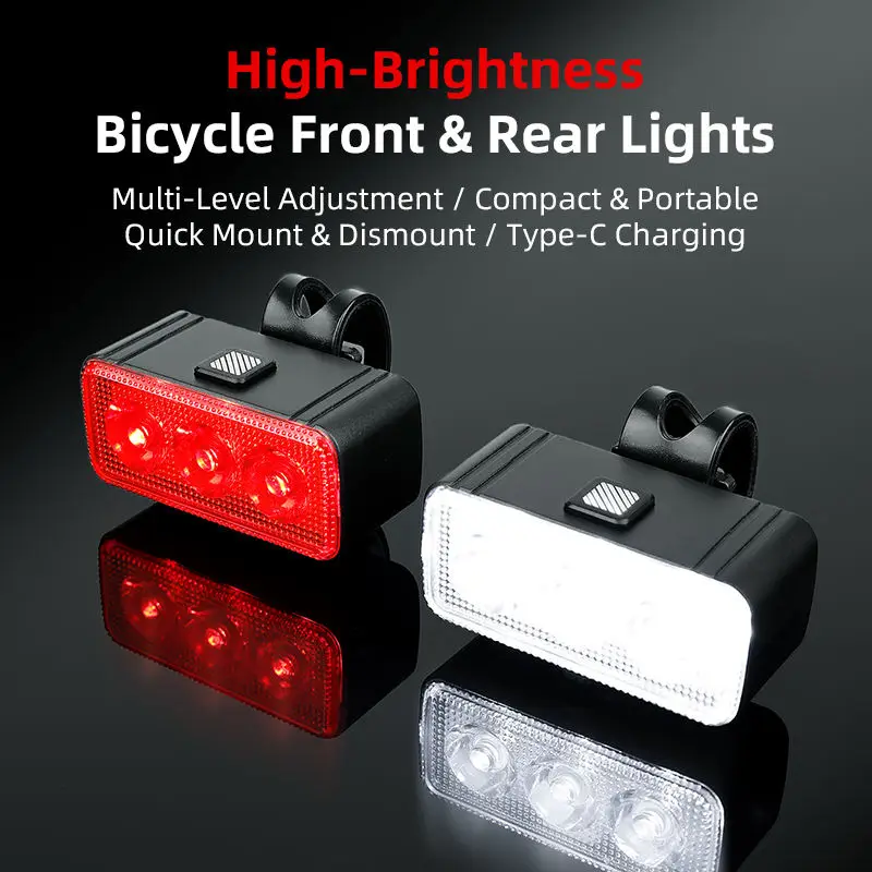 Portable Cycling Light Set Waterproof Road Bicycle Headlight Ultralight MTB Taillight Night Cycling Flashlight Bike Accessories
Portable Cycling Light Set Waterproof Road Bicycle Headlight Ultralight MTB Taillight Night Cycling Flashlight Bike Accessories