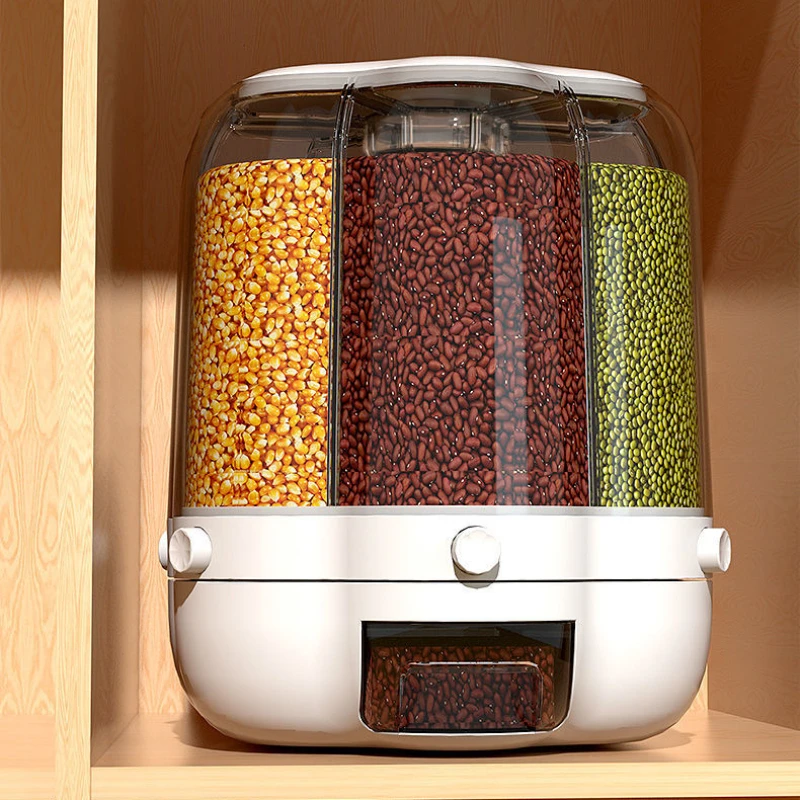 360° Rice Dispenser Food Storage Container Rice Barrels Sealed Cereal Dispenser Rice Tank Grain Box Kitchen Storage Container
360° Rice Dispenser Food Storage Container Rice Barrels Sealed Cereal Dispenser Rice Tank Grain Box Kitchen Storage Container