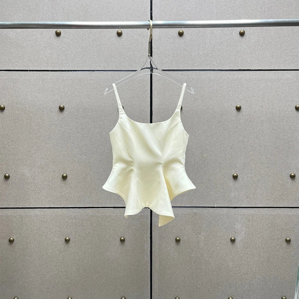 Women Linen Blend Peplum Cami Top Asymmetric Hem Spaghetti Strap Corset Style Tank Top New Summer 2026 Y2K Collection
Women Linen Blend Peplum Cami Top Asymmetric Hem Spaghetti Strap Corset Style Tank Top New Summer 2026 Y2K Collection