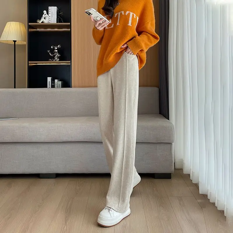 Winter Knitted Wide Leg Pants Women High Waist Drop Loose Knitted Straight Leg Pants Casual Cropped Wide Leg Pants Female Z96
Winter Knitted Wide Leg Pants Women High Waist Drop Loose Knitted Straight Leg Pants Casual Cropped Wide Leg Pants Female Z96