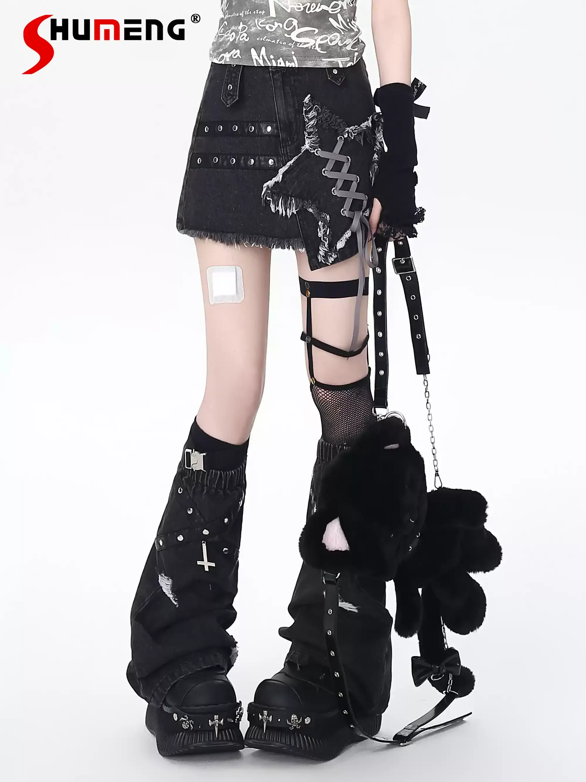 Original Japanese Fashion Retro Hot Girl Hip-wrapped Denim Skirts High Waist Lace-up Sweet Cool Versatile Mini Goth Skirt Women
Original Japanese Fashion Retro Hot Girl Hip-wrapped Denim Skirts High Waist Lace-up Sweet Cool Versatile Mini Goth Skirt Women