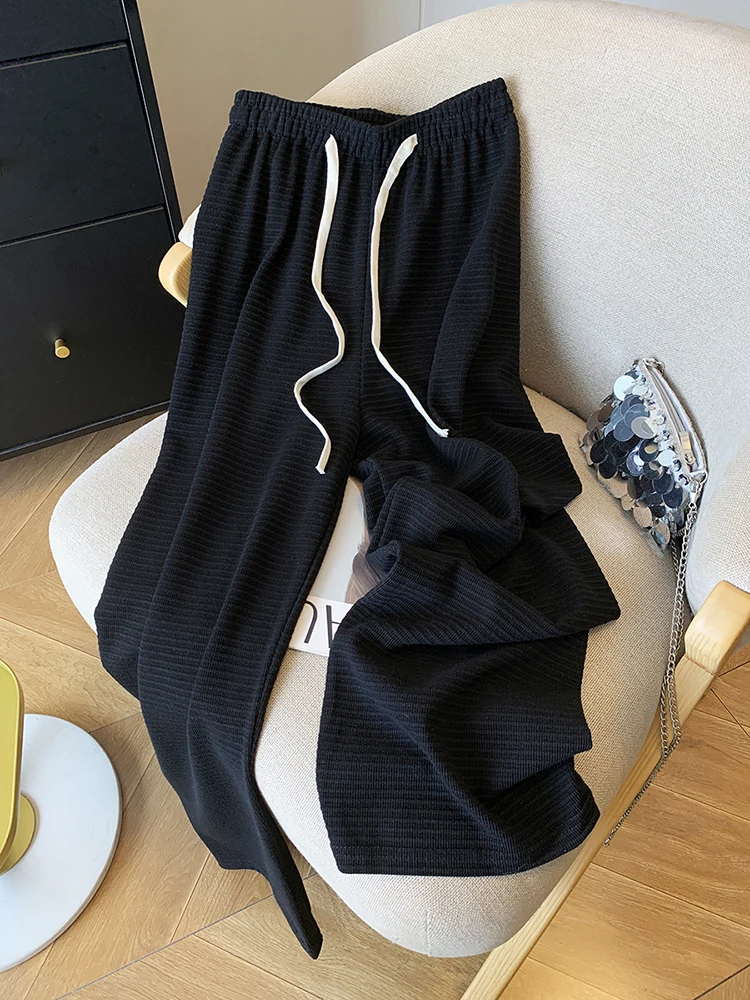 Wide Leg Pants Women Autumn Winter Casual Long Pants Loose High Waist Soft Glutinous Rice Mop Straight Trousers
Wide Leg Pants Women Autumn Winter Casual Long Pants Loose High Waist Soft Glutinous Rice Mop Straight Trousers