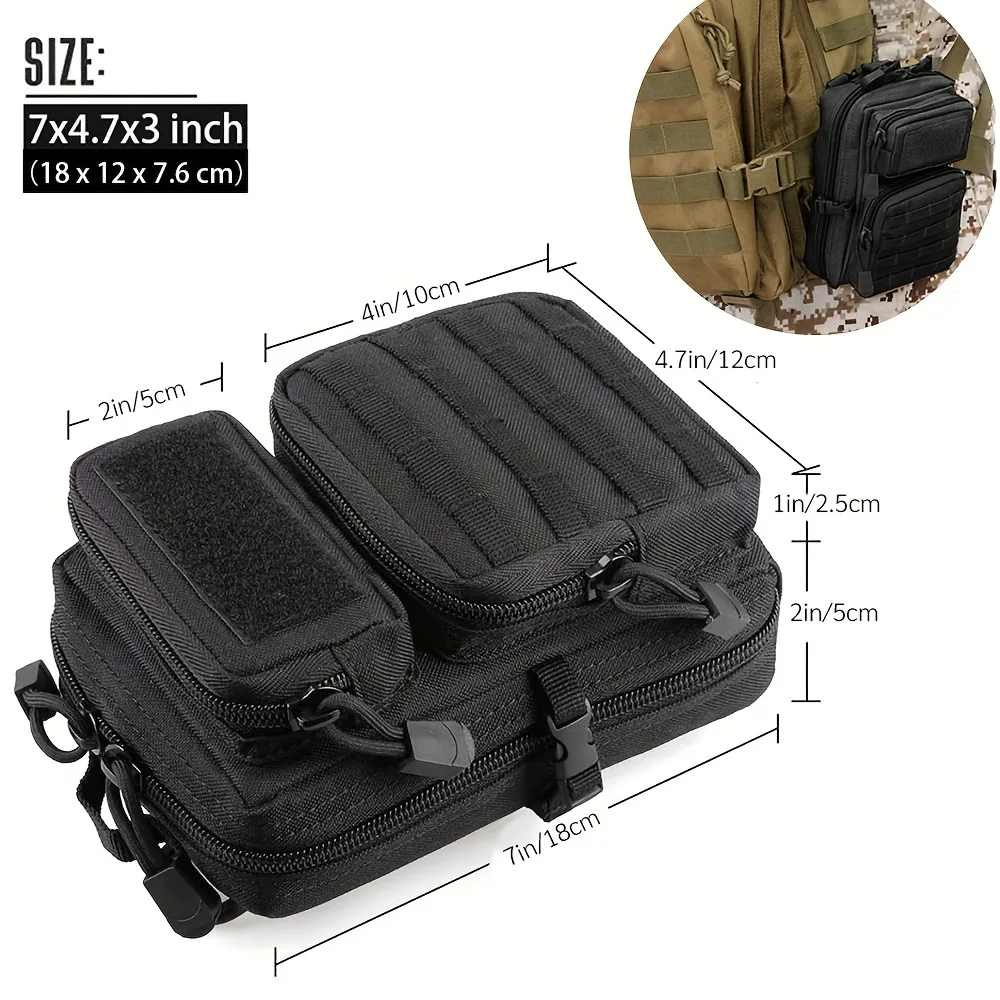 Outdoor 7-inch Portable Small Bag with Multifunctional Tactical Camouflage Oxford Cloth Mobile Waist Bag
Outdoor 7-inch Portable Small Bag with Multifunctional Tactical Camouflage Oxford Cloth Mobile Waist Bag