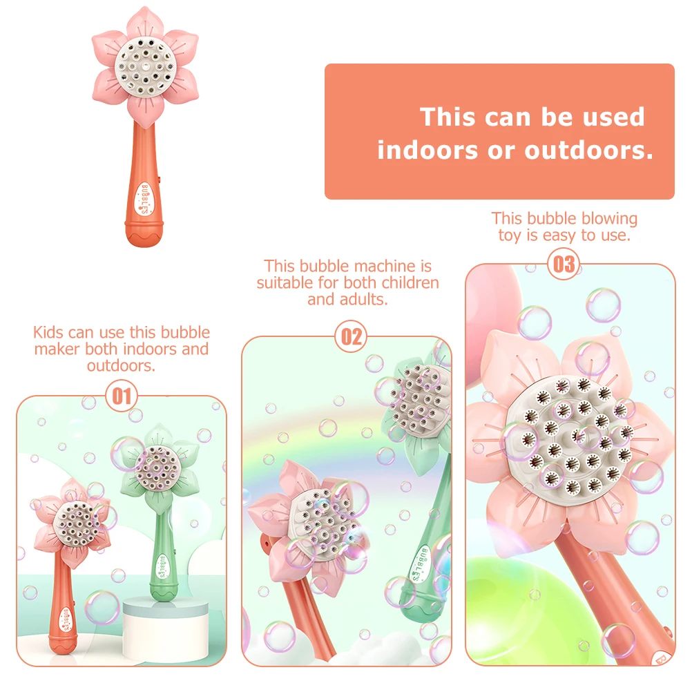 Sunflower Bubble 23 Bubble Blower Toy Holes Pink Kids Toy Electric Blower Plastic Indoor Outdoor Fun Child Party Gift
Sunflower Bubble 23 Bubble Blower Toy Holes Pink Kids Toy Electric Blower Plastic Indoor Outdoor Fun Child Party Gift
