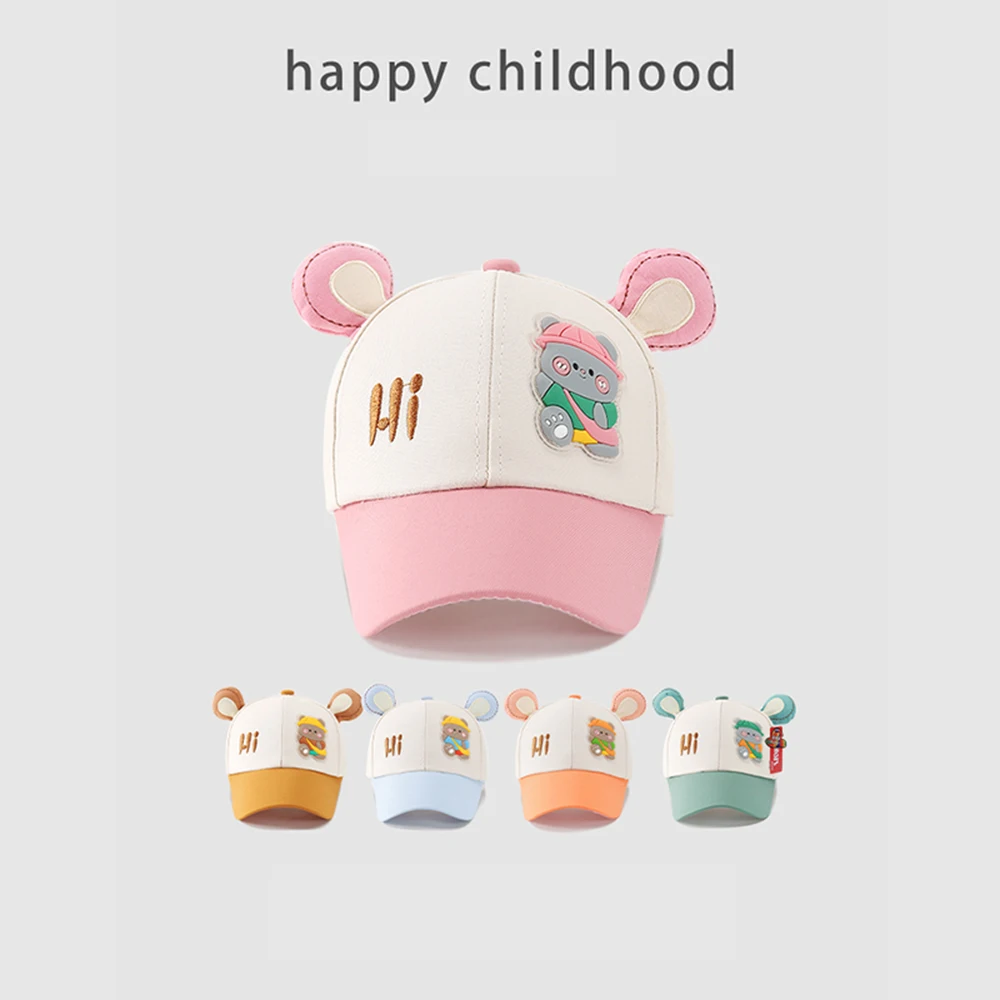 Children's Hats Spring New Bear Ears Cartoon Baseball Caps For Boys And Girls Baby Sun Protection Casual Cap
Children's Hats Spring New Bear Ears Cartoon Baseball Caps For Boys And Girls Baby Sun Protection Casual Cap