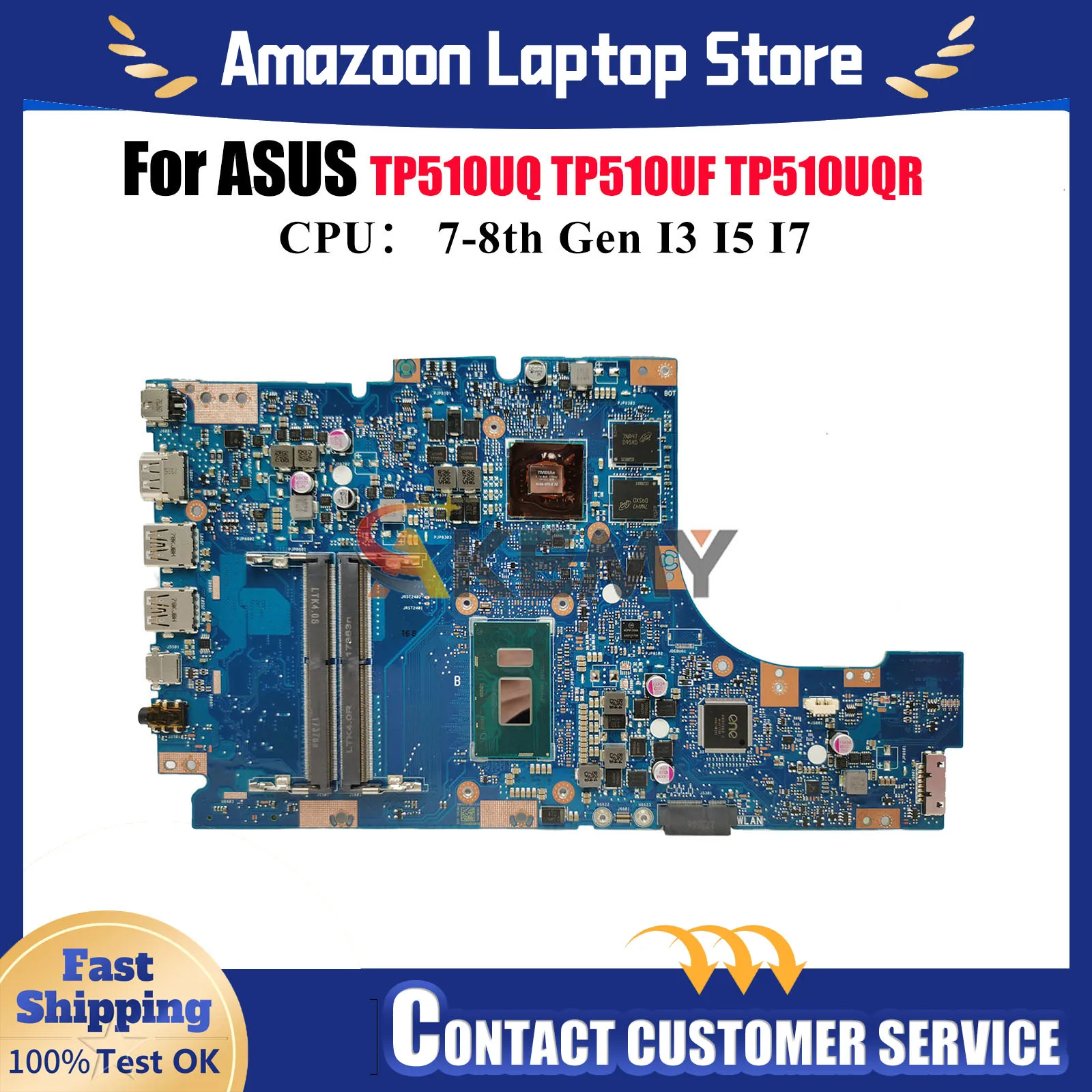 TP510UQ Материнская плата для ноутбука ASUS VivoBook Flip TP510UQR TP510UQ TP510UF TP510U Материнская плата с процессором I3 I5 I7 100% tests OK stk
TP510UQ Материнская плата для ноутбука ASUS VivoBook Flip TP510UQR TP510UQ TP510UF TP510U Материнская плата с процессором I3 I5 I7 100% tests OK stk