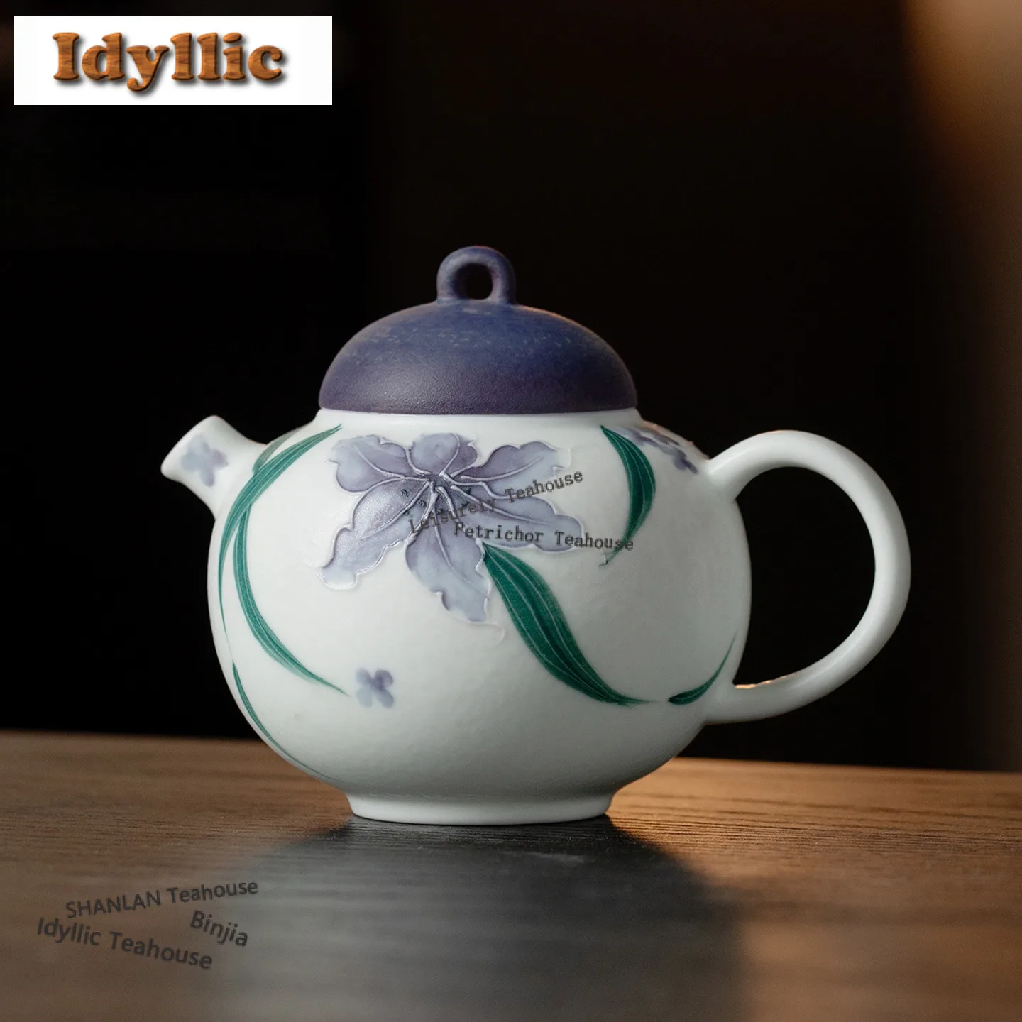 160ml Purple Hand-painted Dragonfly Teapot Aesthetic Tea Infuser Pot Tea Making Kettle With Ball Hole Chinese Tea Set Collection
160ml Purple Hand-painted Dragonfly Teapot Aesthetic Tea Infuser Pot Tea Making Kettle With Ball Hole Chinese Tea Set Collection