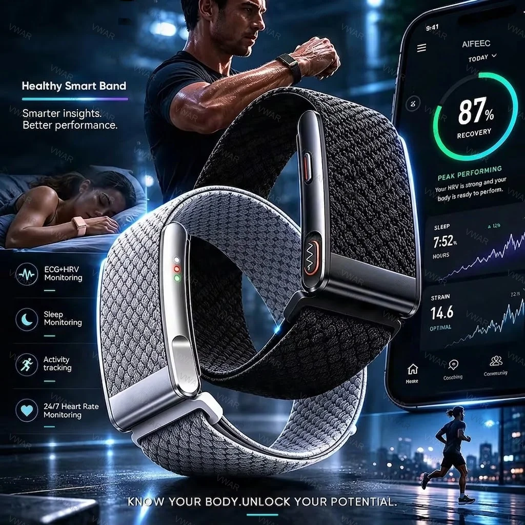 5.0 MG Fitness Tracker ECG+HRV Health Smart Bracelets Heart Rate Blood Pressure Body Fat BMI Body Temperature 3ATM Smart Watch
5.0 MG Fitness Tracker ECG+HRV Health Smart Bracelets Heart Rate Blood Pressure Body Fat BMI Body Temperature 3ATM Smart Watch