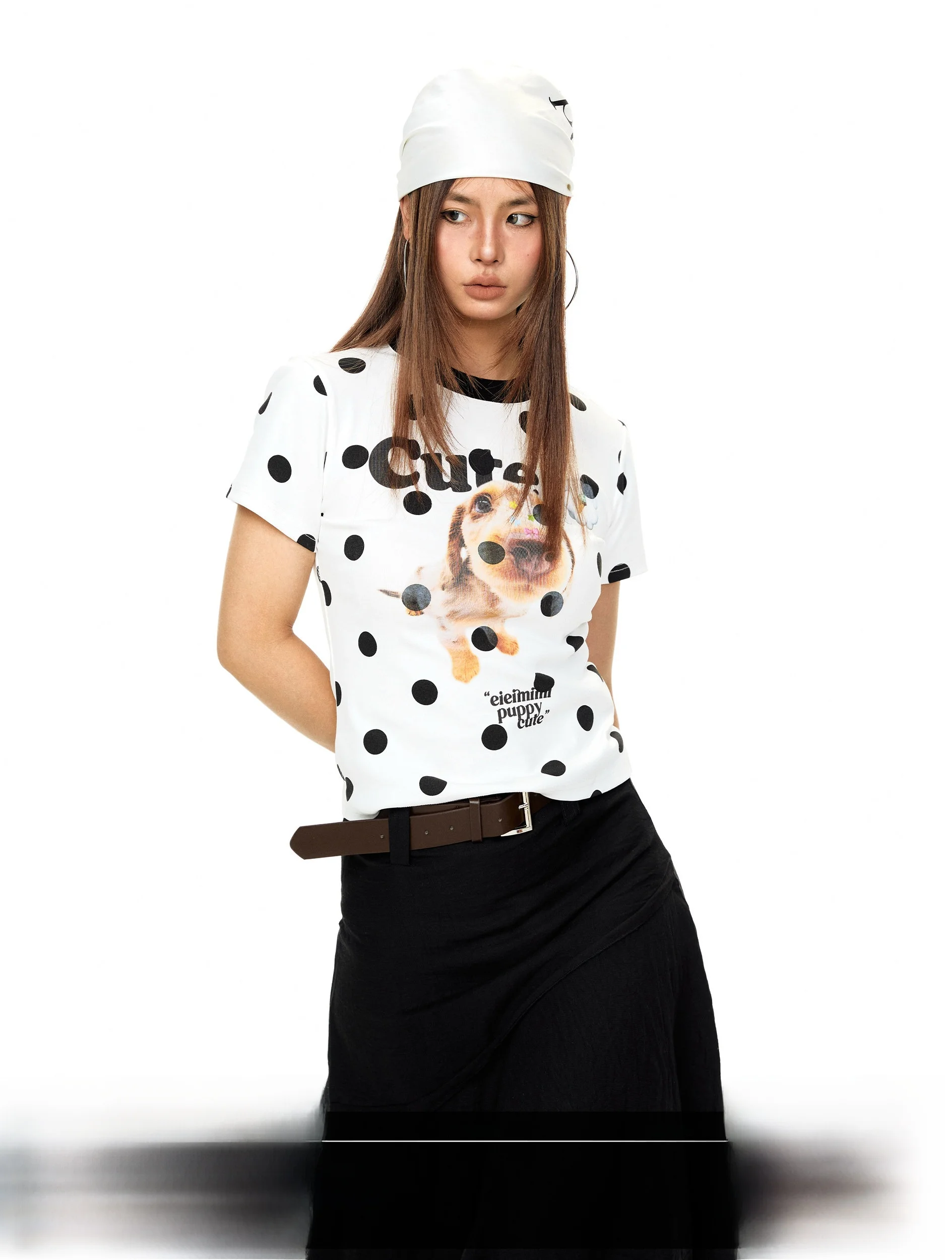 Blackbb American Style Short Sleeve T-Shirt Women's Slim Fit Casual Polka Dot Top Summer Comfortable Breathable Cotton Blend
Blackbb American Style Short Sleeve T-Shirt Women's Slim Fit Casual Polka Dot Top Summer Comfortable Breathable Cotton Blend