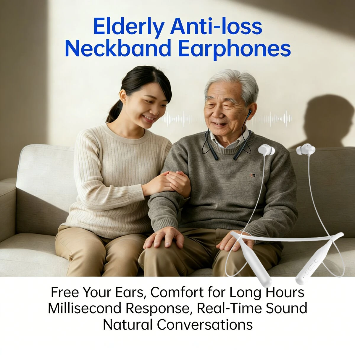 New Anti-loss Neckband Elderly Earphones Lightweight Portable Rechargable Long Endurance Sound Enhancement For Old People Gifts
New Anti-loss Neckband Elderly Earphones Lightweight Portable Rechargable Long Endurance Sound Enhancement For Old People Gifts