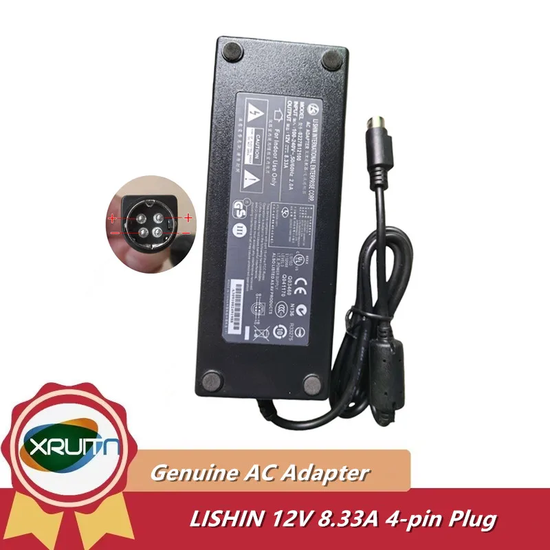 Оригинальный адаптер переменного тока LI SHIN 0227B12100 12В 8.33А 100Вт 4-контактный для Synology DiskStation 4-Bay DS412 DS413 DS414 DS415 (EA11001E-120)
Оригинальный адаптер переменного тока LI SHIN 0227B12100 12В 8.33А 100Вт 4-контактный для Synology DiskStation 4-Bay DS412 DS413 DS414 DS415 (EA11001E-120)