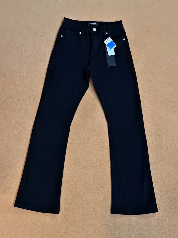 Cleanfit Black Slim Fit Men's Jeans Knife Bootcut Thin Straight Leg Jeans Youth Casual Wear Summer Season Denim Pants
Cleanfit Black Slim Fit Men's Jeans Knife Bootcut Thin Straight Leg Jeans Youth Casual Wear Summer Season Denim Pants