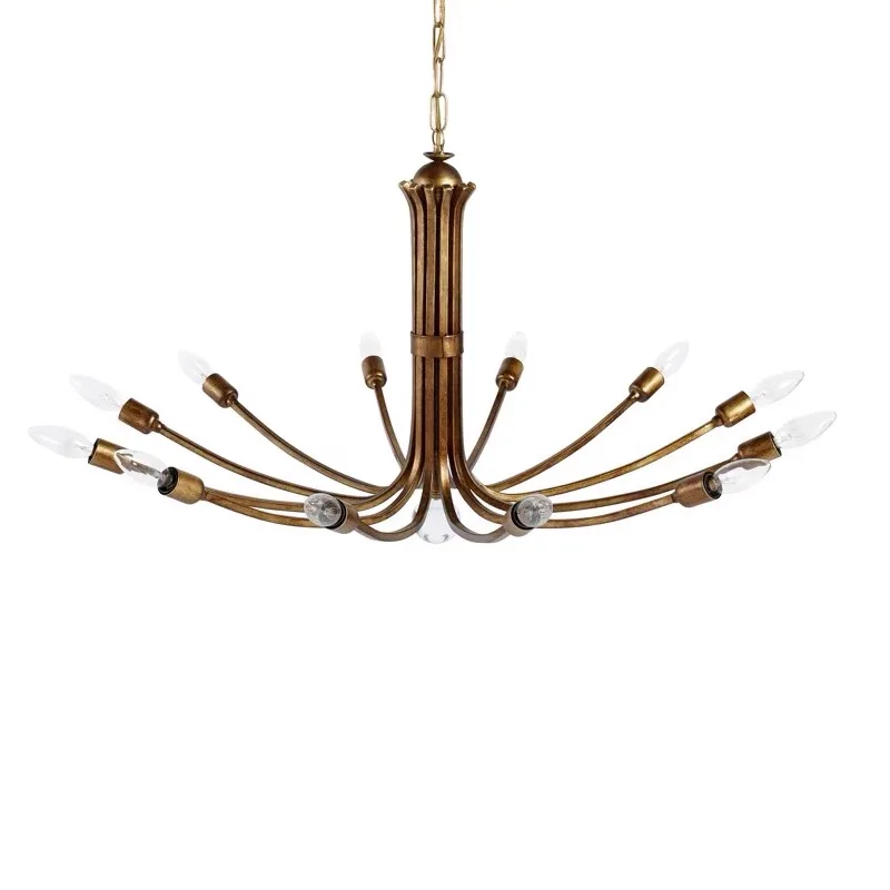 American style iron art chandelier creative retro chandelier villa model room living room bedroom chandelier
American style iron art chandelier creative retro chandelier villa model room living room bedroom chandelier