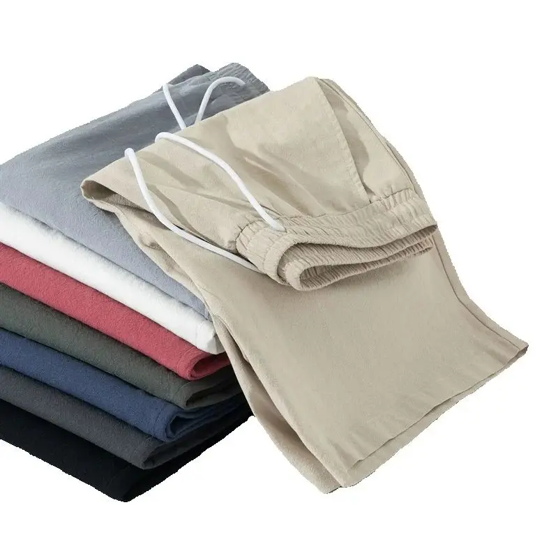 Summer Men's Cotton Linen Trousers Solid Color Basic Short Pants Men Casual Elastic Waist Breathable Sport Gym Running Pants
Summer Men's Cotton Linen Trousers Solid Color Basic Short Pants Men Casual Elastic Waist Breathable Sport Gym Running Pants