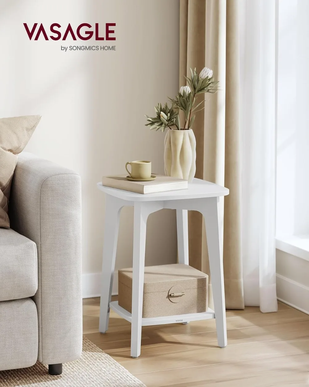 2-уровневый небольшой квадратный столик с коническими ножками, компактная тумбочка для гостиной и спальни, облачно-белый
2-уровневый небольшой квадратный столик с коническими ножками, компактная тумбочка для гостиной и спальни, облачно-белый