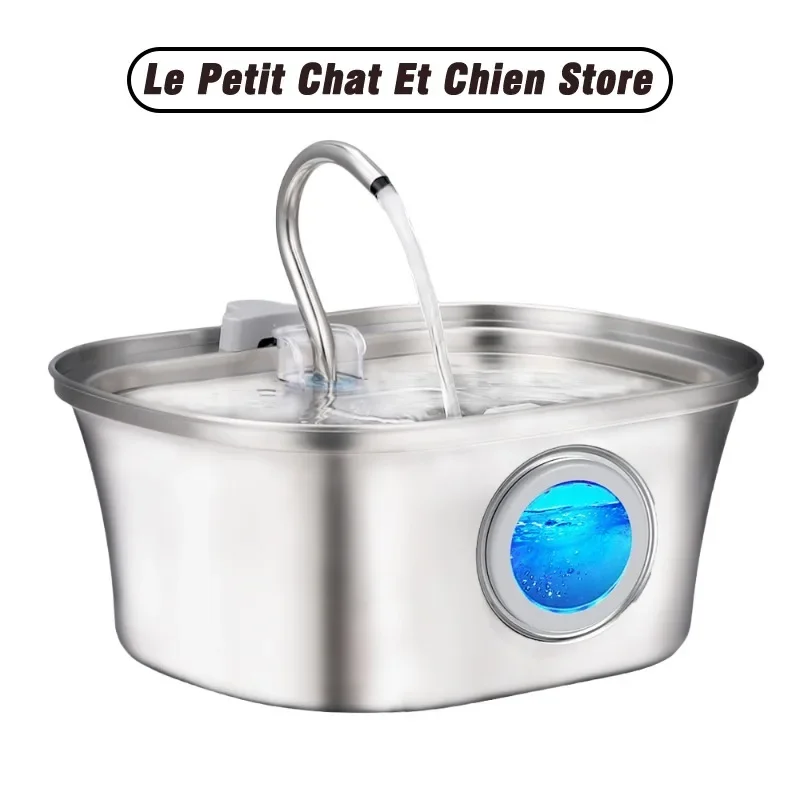 Cat Water Fountain with Water Level Window 3.2L Stainless Steel Boat Shape Dog Fountain Pet Water Dispenser Cat Products
Cat Water Fountain with Water Level Window 3.2L Stainless Steel Boat Shape Dog Fountain Pet Water Dispenser Cat Products