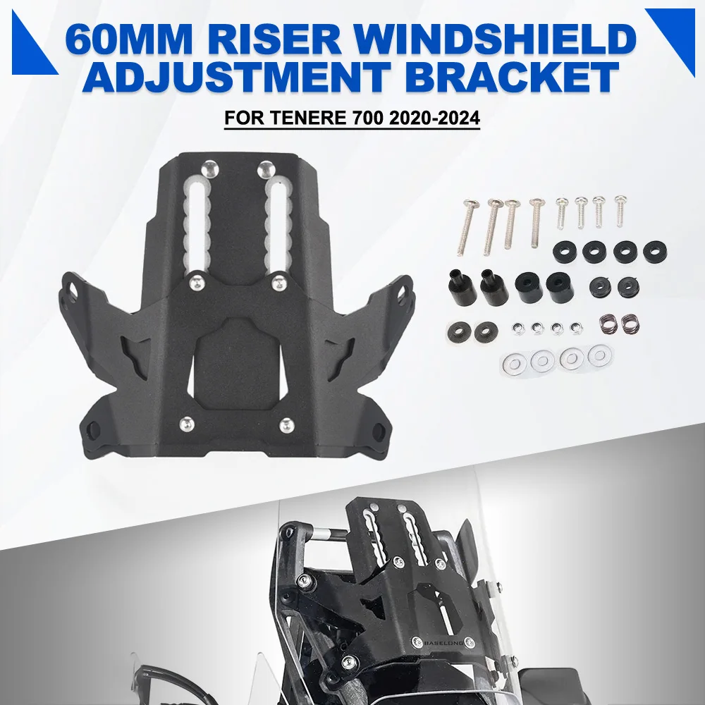 For Yamaha Tenere 700 2020-2021-2022-2023-2024 Motorcycle 60mm Riser Windshield Adjustment Bracket Tenere 700 Rally World Raid
For Yamaha Tenere 700 2020-2021-2022-2023-2024 Motorcycle 60mm Riser Windshield Adjustment Bracket Tenere 700 Rally World Raid