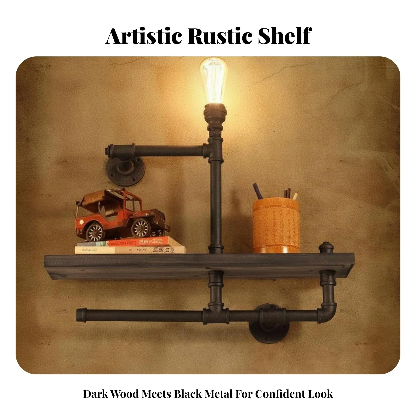 Rustic Pipe Shelf Rustic Look Rustic Pipe Shelving Unit Retro Aesthetic Space-Saving for Plant Lovers, Small Spaces
Rustic Pipe Shelf Rustic Look Rustic Pipe Shelving Unit Retro Aesthetic Space-Saving for Plant Lovers, Small Spaces
