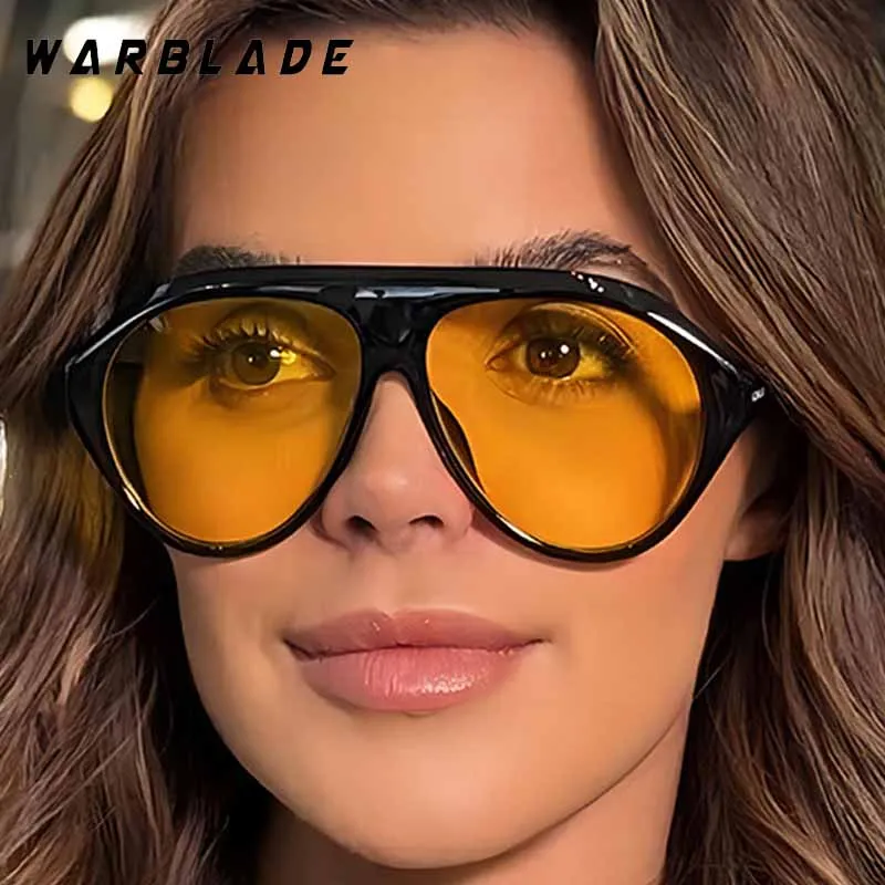 Retro Big Oval Frame Punk Pilot Women's Sunglass Brand Designer Men Sunglass Outdoor Drive Hiking Shade Eyeglasses UV400 Lentes
Retro Big Oval Frame Punk Pilot Women's Sunglass Brand Designer Men Sunglass Outdoor Drive Hiking Shade Eyeglasses UV400 Lentes