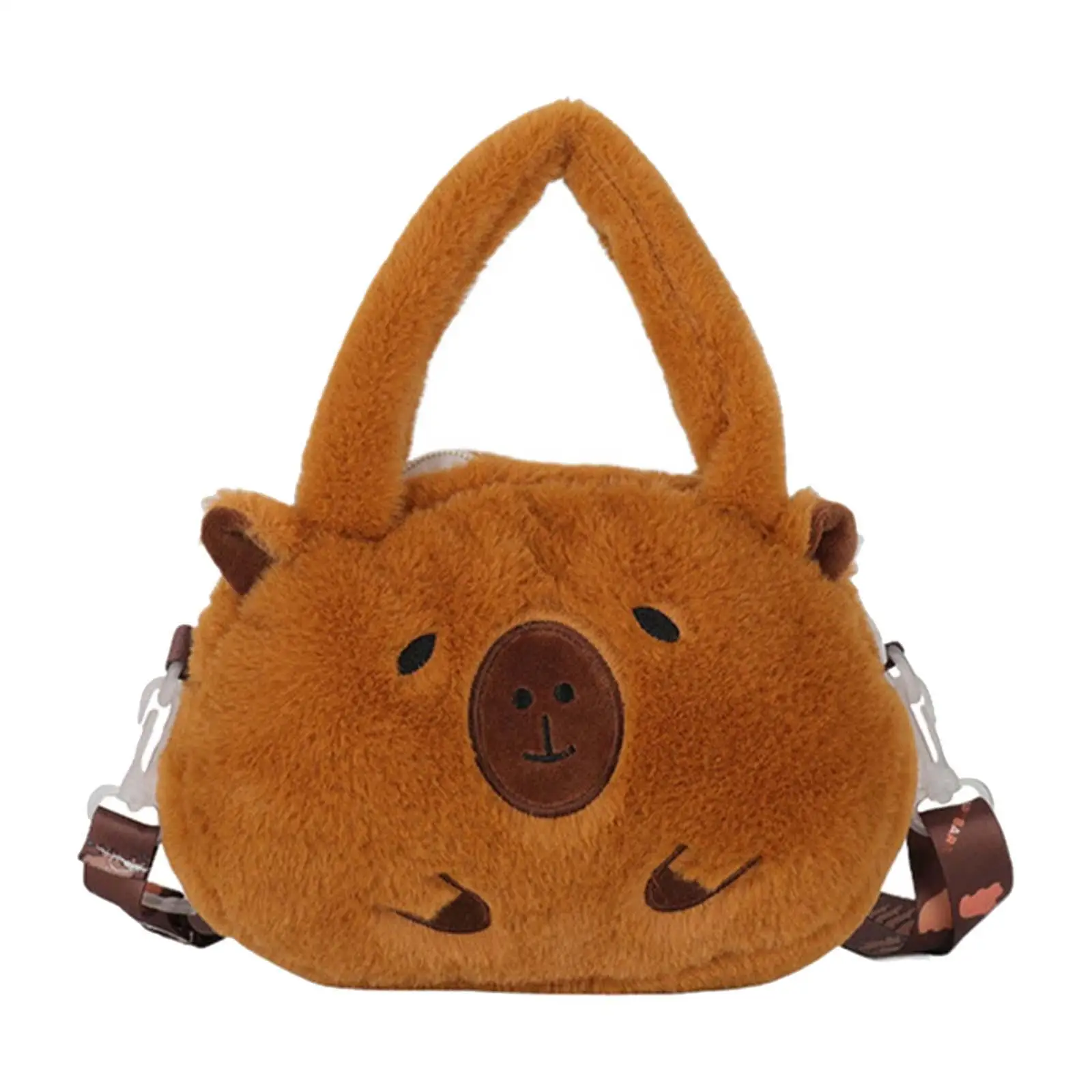 Plush Capybara Crossbody Bag for Women Animal Shoulder Bag for Dating Street
Plush Capybara Crossbody Bag for Women Animal Shoulder Bag for Dating Street