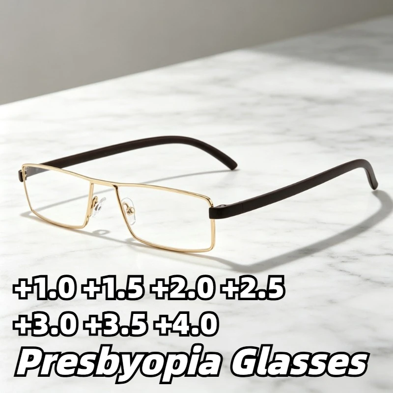 Ultra-Lightweight Metal-Frame Anti-Blue Light Presbyopia Glasses High-Definition Reading Eyeglasses Unisex +1.0 To +4.0
Ultra-Lightweight Metal-Frame Anti-Blue Light Presbyopia Glasses High-Definition Reading Eyeglasses Unisex +1.0 To +4.0
