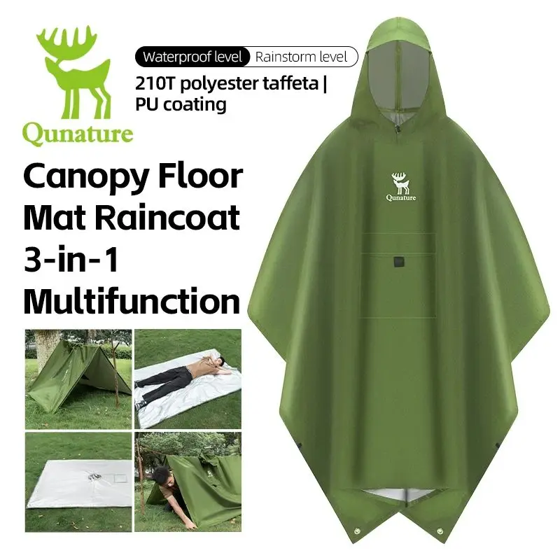 Qunature Bicycle Raincoat Outdoor Hiking Camping 3 In 1 Poncho Mat Waterproof Breathable Multifunctional For Electric Bike Motor
Qunature Bicycle Raincoat Outdoor Hiking Camping 3 In 1 Poncho Mat Waterproof Breathable Multifunctional For Electric Bike Motor