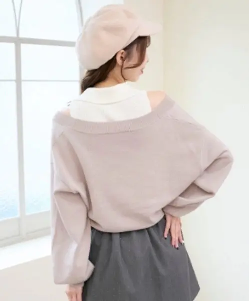 Autumn and Autumn Sweet and Cute Long Sleeve Shirt Round Neck Sweater Two-piece Sets for Women Fashion Knitted Sweaters
Autumn and Autumn Sweet and Cute Long Sleeve Shirt Round Neck Sweater Two-piece Sets for Women Fashion Knitted Sweaters