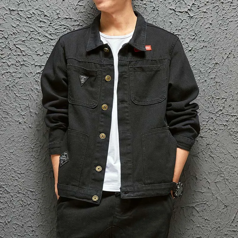 Wholesale Fashion Tooling Jacket Men 2021 Spring Autumn Street Cargo Trend Loose Korean Large Size 3XL Black Denim Jacket Men
Wholesale Fashion Tooling Jacket Men 2021 Spring Autumn Street Cargo Trend Loose Korean Large Size 3XL Black Denim Jacket Men