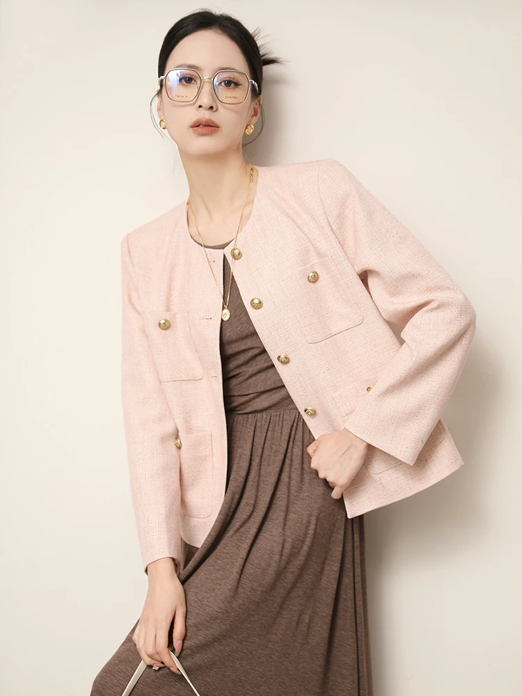 Розовая круглая верхняя одежда для женщин, свободного кроя, с подплечниками, осенняя, модная, повседневная, из полиэфирного волокна
Розовая круглая верхняя одежда для женщин, свободного кроя, с подплечниками, осенняя, модная, повседневная, из полиэфирного волокна