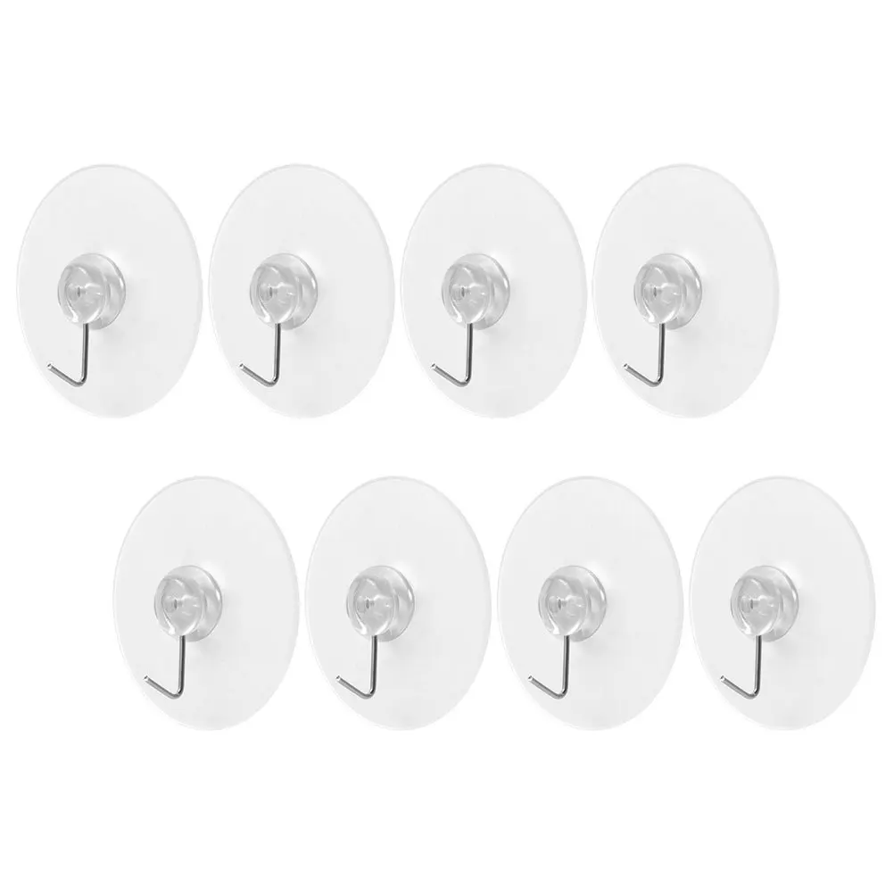 8Pcs Suction Cup Hooks Clear Multi-Purpose Shower Kitchen Bathroom Wall Hanging Hooks Reusable Strong Towel Holder
8Pcs Suction Cup Hooks Clear Multi-Purpose Shower Kitchen Bathroom Wall Hanging Hooks Reusable Strong Towel Holder