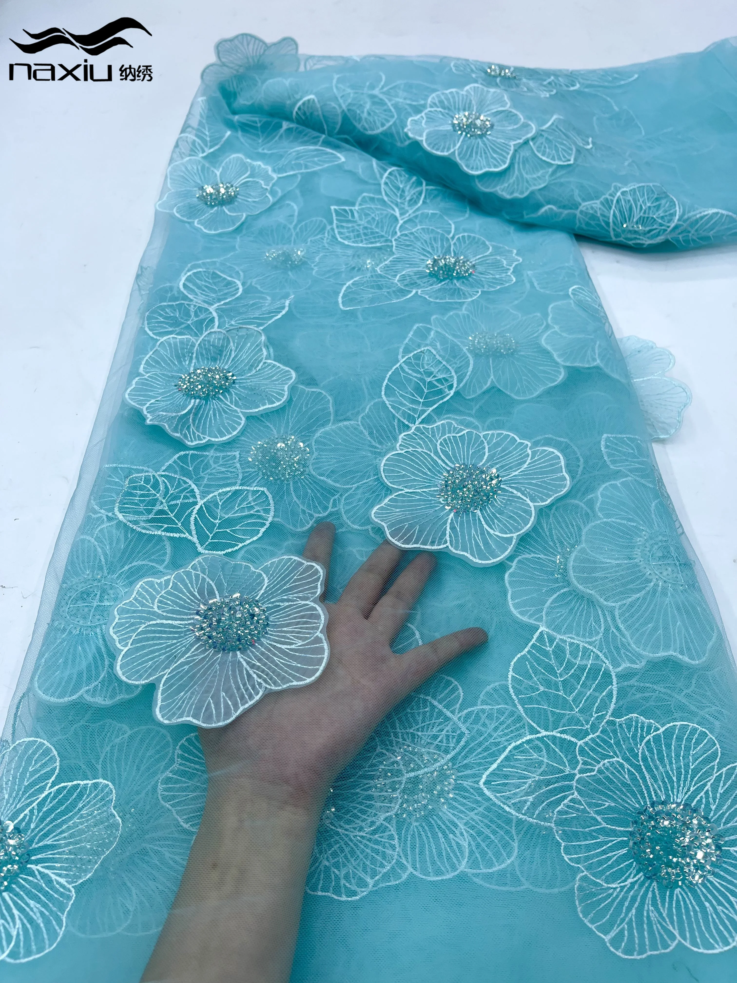 Madison Luxury 3D Flower Nigerian Sequins Lace Fabric 2024 High Quality Embroidery African French Lace Fabric For Wedding Dress
Madison Luxury 3D Flower Nigerian Sequins Lace Fabric 2024 High Quality Embroidery African French Lace Fabric For Wedding Dress