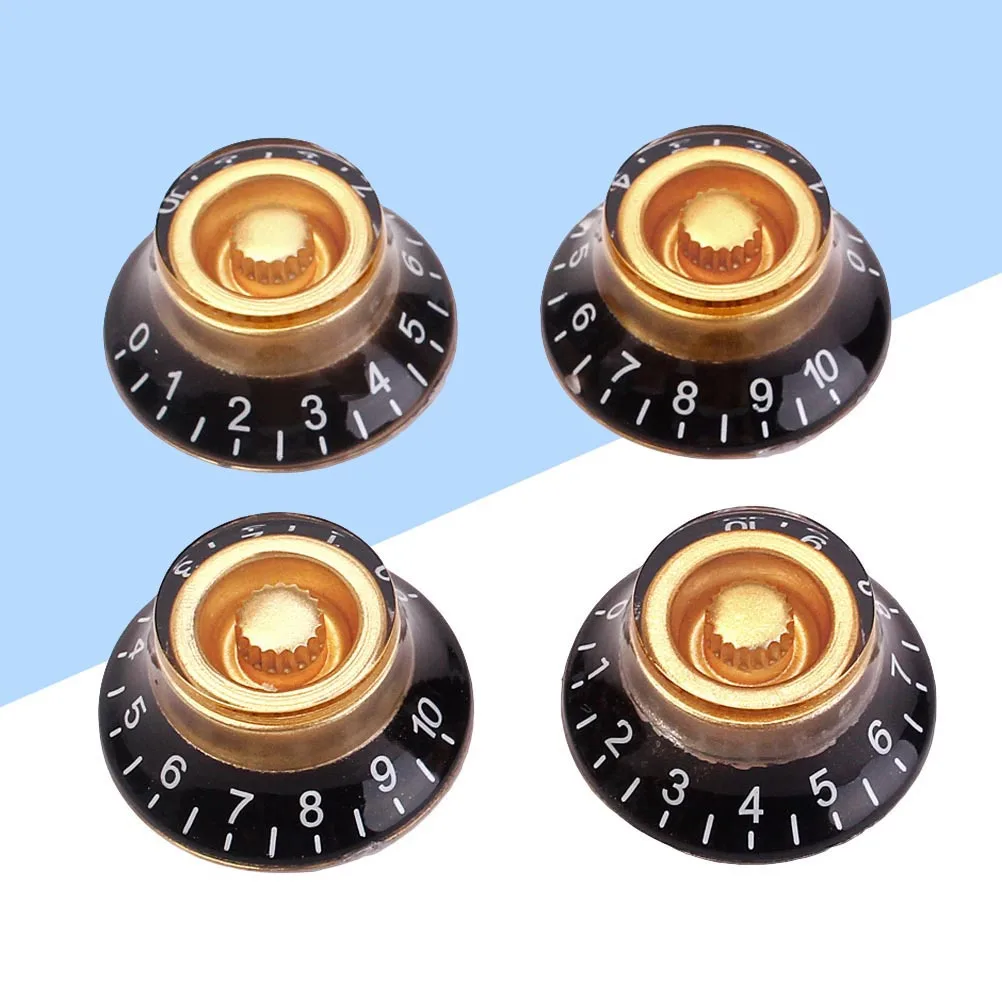 4Pcs Guitar Control Knobs Volume Tone Speed Caps Set Durable Premium Plastic Replacement Electric Guitar Parts Accessory
4Pcs Guitar Control Knobs Volume Tone Speed Caps Set Durable Premium Plastic Replacement Electric Guitar Parts Accessory