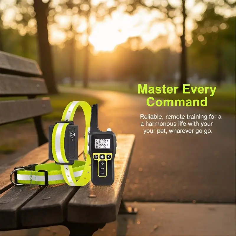 Dog Training Collar With Remote Dog Bark Collar Waterproof Rechargeable Training Dog Collar With Shock Vibration Sound
Dog Training Collar With Remote Dog Bark Collar Waterproof Rechargeable Training Dog Collar With Shock Vibration Sound