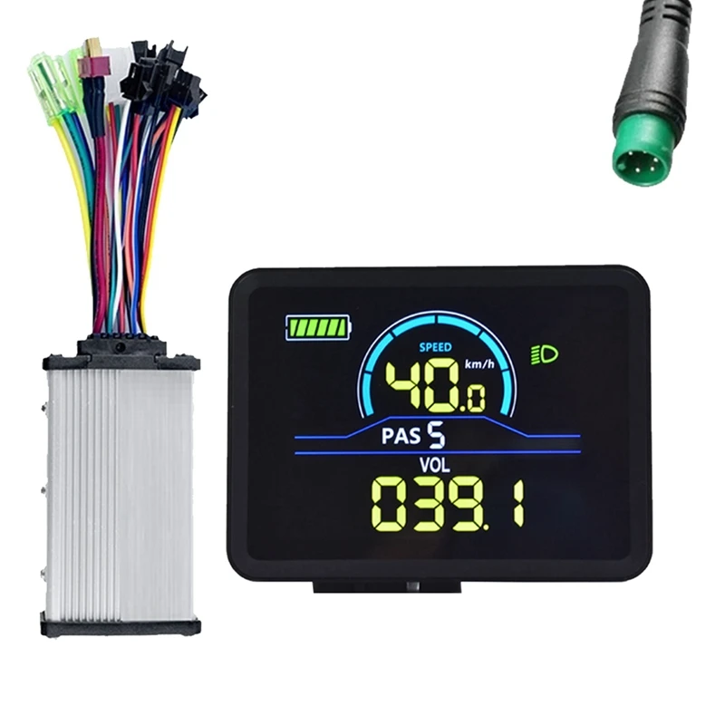 P5C Electric Bike LCD Display Meter 24V-60V+36V/48V 350W Sine Wave Controller UART Ebike Color LCD Display Meter
P5C Electric Bike LCD Display Meter 24V-60V+36V/48V 350W Sine Wave Controller UART Ebike Color LCD Display Meter