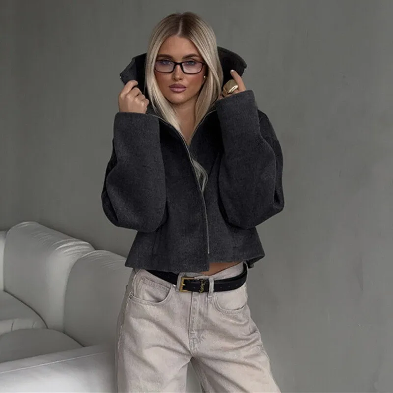 Women's Winter Coat Casual Sle ort Jaet irt Tops Ladies Outwear 2025 Autumn Faion Ladies' Clothing
Women's Winter Coat Casual Sle ort Jaet irt Tops Ladies Outwear 2025 Autumn Faion Ladies' Clothing