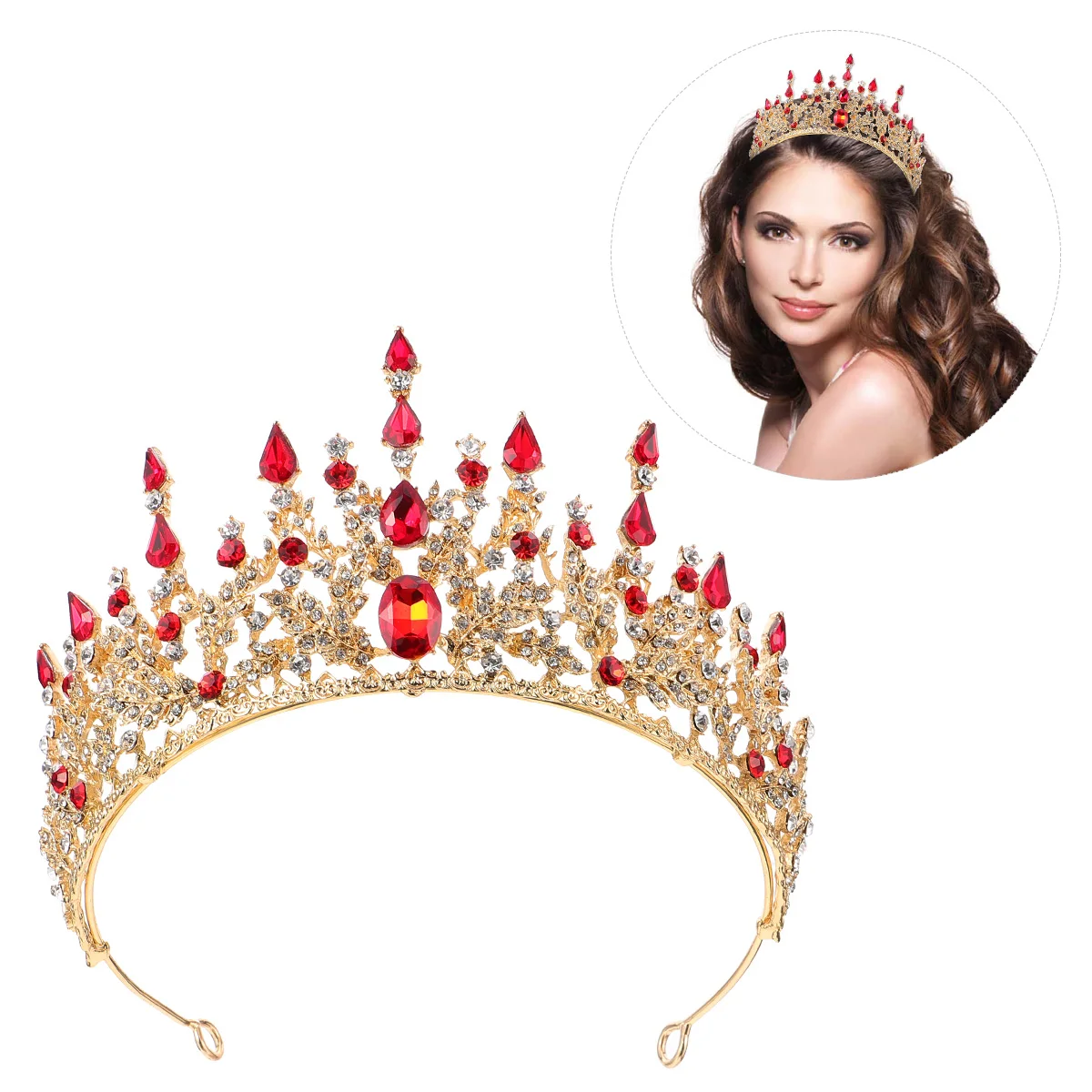 Rhinestone Crown Headb Wedding Bride Hair Accessories Bridal Tiara Queen Decorations Durable Lightweight Portable Fits Any
Rhinestone Crown Headb Wedding Bride Hair Accessories Bridal Tiara Queen Decorations Durable Lightweight Portable Fits Any