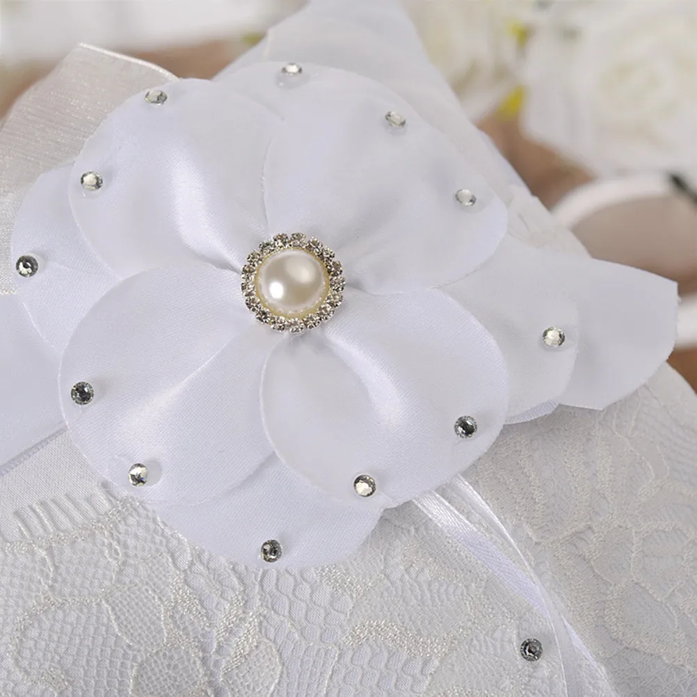 Wedding Ring Pillow Lace Flower Pearl Crystal Decorated Compact Size Ribbon Strap Perfect Wedding Ring Bearer Pillow Ivory
Wedding Ring Pillow Lace Flower Pearl Crystal Decorated Compact Size Ribbon Strap Perfect Wedding Ring Bearer Pillow Ivory