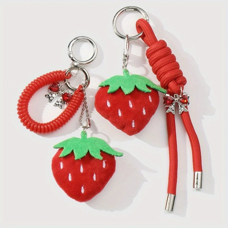 2PCS Sweet Cute and Exquisite Fruit Series Red Strawberry Bow Keychain Pendant
2PCS Sweet Cute and Exquisite Fruit Series Red Strawberry Bow Keychain Pendant