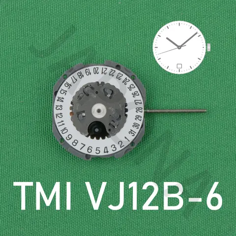 VJ12 MOVEMENT japan TMI VJ12B-6 movement VJ12B movement 3 hands slim movement 3 hands / date quartz movement