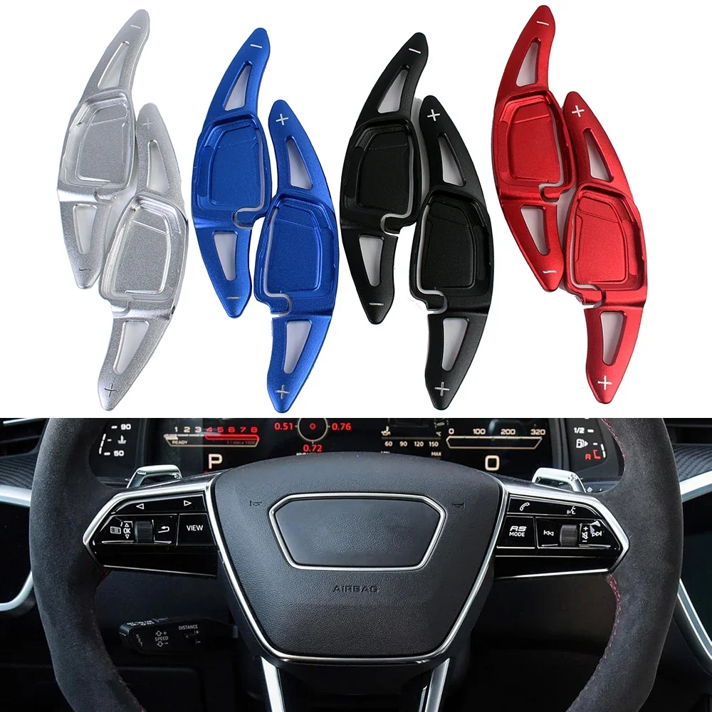 Car Steering Wheel Shift Paddle Shifter Extended Aluminum Alloy For Audi RS3 RS4 RS5 RS6 RS7 RS e-tron GT 2020-2023 2pcs
Car Steering Wheel Shift Paddle Shifter Extended Aluminum Alloy For Audi RS3 RS4 RS5 RS6 RS7 RS e-tron GT 2020-2023 2pcs